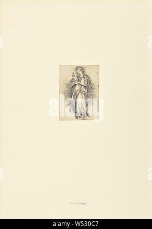 La Vierge aux cheveux longs liés avec une bandelette, Bisson Frères (francese, attivo 1840 - 1864), Parigi, Francia, 1861, albume silver stampa, 10,7 × 7,8 cm (4 3/16 x 3 1/16 in Foto Stock