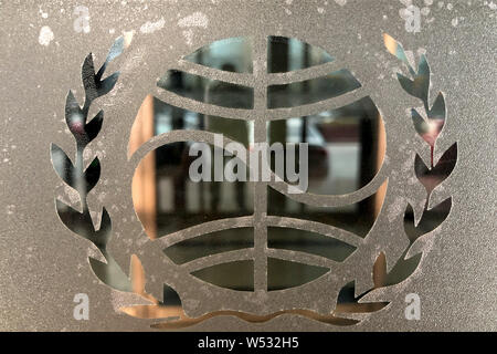 Vista l'arresto dello Shanxi Ramo di Tianjin-basato azienda sanitaria Quanjian Gruppo di Taiyuan, città del nord della Cina nella provincia dello Shanxi, 26 Gennaio 2019 Foto Stock