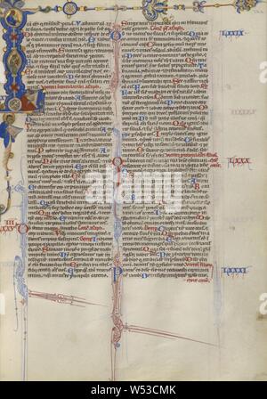 L iniziale: Davide che suona l'Arpa, sconosciuto, Bologna, Italia, circa 1250 - 1262, tempera e foglia oro su pergamena, Leaf: 26,8 x 19,7 cm (10 9/16 x 7 3/4 in Foto Stock