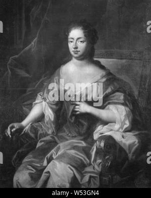 Attribuito a Herman Hendrik più tranquille dy, Maria Amalia, 1653-1711, Principessa di Kurland country girl da Hessen-Kassel, pittura, 1725, olio su tela, altezza 139 cm (54,7 pollici), larghezza 107 cm (42,1 pollici) Foto Stock