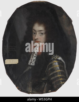 Attribuito a David von Krafft, Johan Georg IV, 1668-1697, curatore della Sassonia, pittura, olio su tela, altezza 73,5 cm (28,9 pollici) di larghezza, 58,5 cm (23 pollici) Foto Stock