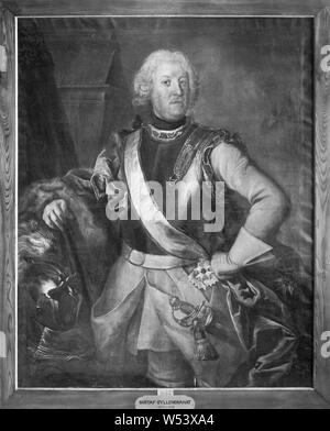 Johan Henrik Scheffel, Gustaf Gyllengranath, Gustav Gyllengranat, 1677-1749, pittura, olio, altezza 140 cm (55,1 poll.), larghezza 111 cm (43,7 pollici) Foto Stock