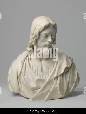 Cristo come Salvatore Cristo Redentore, dalla famiglia Benedetti il tabernacolo in Santa Maria Novella a Firenze, Busto di Cristo in marmo bianco., Salvator Mundi, facendo un gesto di benedizione, un orb in sua mano o ai suoi piedi, S. Maria Novella (Firenze), Giovanni Battista Caccini, Firenze, c. 1598, marmo (rock), h 71.0 cm × W 64,5 cm × d 42,0 cm w 102,6 kg Foto Stock