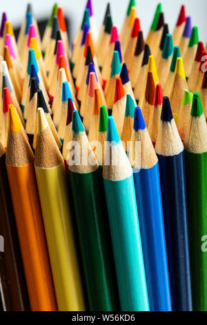 Close-up immagine di matite colorate Foto Stock
