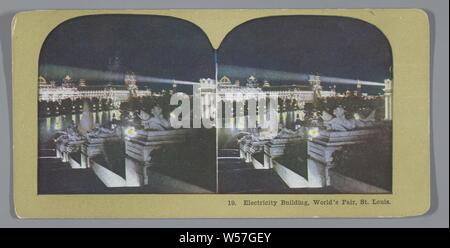 Edificio di elettricità, alla fiera mondiale di St Louis, anonimo, 1904 Foto Stock