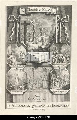 Sei scene bibliche della vita di Cristo, 1741, Jacob Folkema, Alkmaar Foto Stock