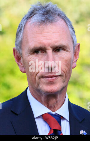 Nigel Evans, MP, il partito conservatore britannico politico,congiunto del Segretario Esecutivo della Commissione 1922, Membro del Parlamento per la Ribble Valley Foto Stock