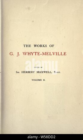 Brookes di Bridlemere : Whyte-Melville, George John, 1812-1878 Foto Stock