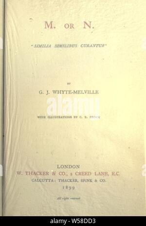 Brookes di Bridlemere : Whyte-Melville, George John, 1812-1878 Foto Stock