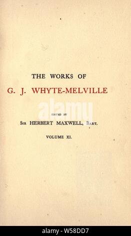 Brookes di Bridlemere : Whyte-Melville, George John, 1812-1878 Foto Stock