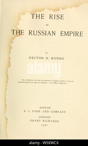 L'aumento dell'impero russo : Saki, 1870-1916 Foto Stock