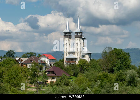 Nuova Chiesa Ortodossa, Breb, Maramures, Romania Foto Stock