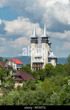 Nuova Chiesa Ortodossa, Breb, Maramures, Romania Foto Stock