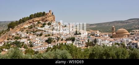 Vista del pueblo de Montefrío desde onu mirador, Granada (España) Foto Stock