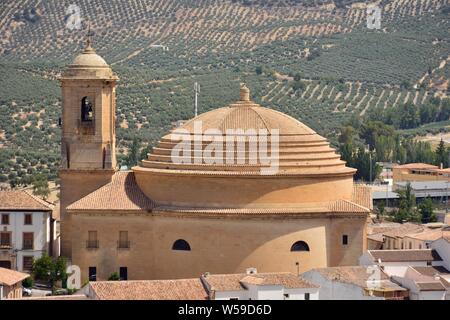 Vista del pueblo de Montefrío desde onu mirador, Granada (España) Foto Stock