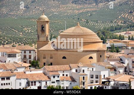 Vista del pueblo de Montefrío desde onu mirador, Granada (España) Foto Stock