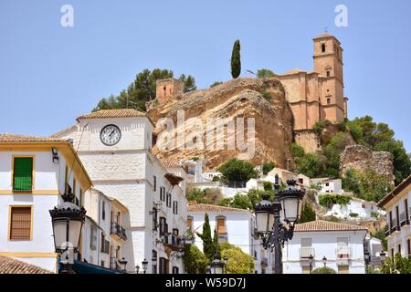 Vista del pueblo de Montefrío desde onu mirador, Granada (España) Foto Stock