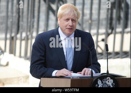 Boris Johnson UKs diventa Primo Ministro Foto Stock