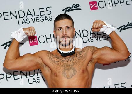 Las Vegas, NV, Stati Uniti d'America. 26 Luglio, 2019. Vinny guadagnino di presenze per Chippendales dotate di Vinny Guadagnino, Rio All-Suite Hotel & Casino, Las Vegas NV, luglio 26, 2019. Credito: JA/Everett raccolta/Alamy Live News Foto Stock