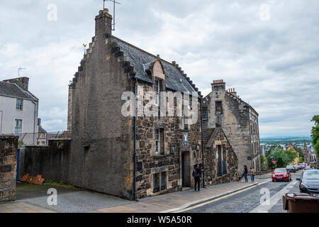 Città storica Casa sul Mar posto nel cuore della città vecchia di Stirling, Scozia, Regno Unito Foto Stock