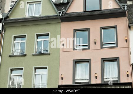 Facciate colorate di nordic case (Germania, Europa) Foto Stock