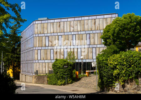 Folkwang biblioteca presso la Folkwang University nel quartiere Werden, Essen, Ruhrgebiet, Germania. Folkwang Bibliothek an der Folkwang Universitaet im S Foto Stock