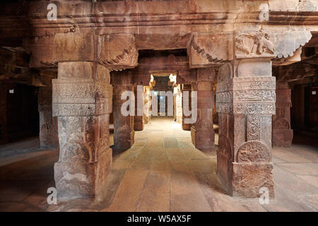 Pattadakal tempio mondiale UNESCO sito heritge,Karnataka, India Foto Stock