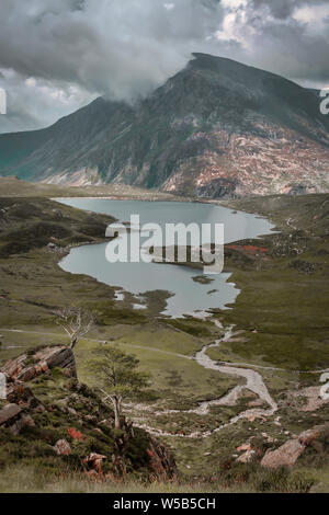 Llyn Idwal Parco Nazionale di Snowdonia Foto Stock