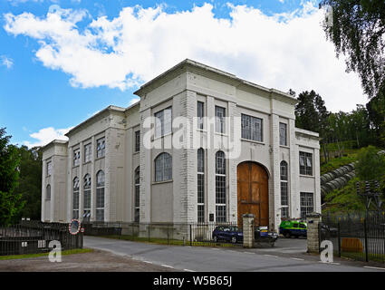 Tummel Bridge Power Station. Pitlochry, Perth and Kinross, Scotland, Regno Unito, Europa. Foto Stock