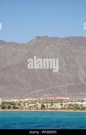 La località di villeggiatura di Taba Heights in Egitto vicino al confine con Israele Foto Stock