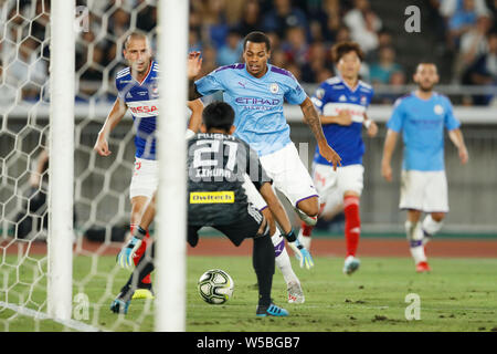 Kanagawa, Giappone. 27 Luglio, 2019. Lukas Nmecha (Manchester City) Calcio/Calcetto : EUROJAPAN CUP 2019 match tra Yokohama f Marinos 1-3 Manchester City FC di Nissan Stadium di Kanagawa, Giappone . Credito: Naoki Morita AFLO/sport/Alamy Live News Foto Stock