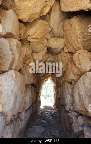 Micene, Grecia - 24 Luglio 2019: Il sito archeologico della città antica di Micene in Argolide Foto Stock