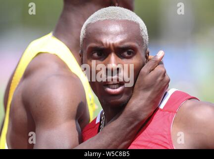 Thomas Jordier su 1/2 Finale 400 m durante l'Atletica Campionato Francese Elite 2019 sulla luglio 27, 2019 in Saint-Etienne, Francia - Photo Laurent Lairys / MAXPPP Foto Stock