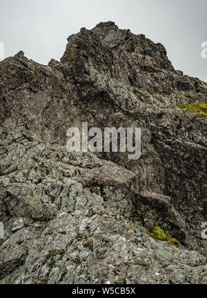 Sgurr Alasdair sul Cuillin Ridge, Isola di Skye Foto Stock