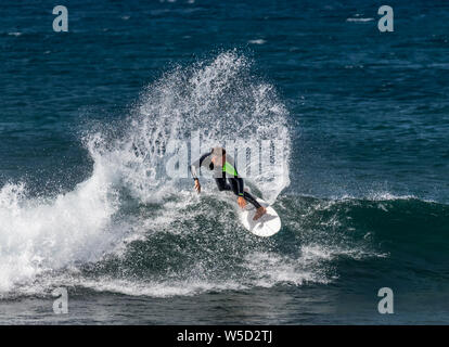 Scheda corto surf, Playa de las Americas Foto Stock