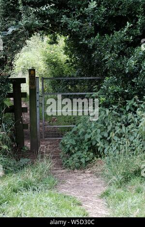 Stili di diritti pubblici di modo, sentiero pubblico. Foto Stock