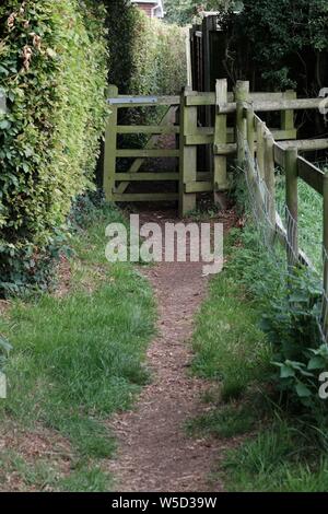 Stili di diritti pubblici di modo, sentiero pubblico. Foto Stock