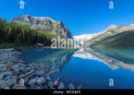 Il lago di pidocchio in Banff National Park, Alberta Canada Foto Stock