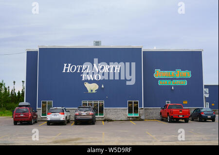 Hotel Nord due con ristorante in loco in Happy Valley-Goose Bay, provincia di Terranova e Labrador, Canada. Foto Stock