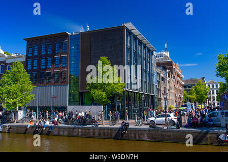 La casa di Anne Frank ad Amsterdam, Paesi Bassi Foto Stock