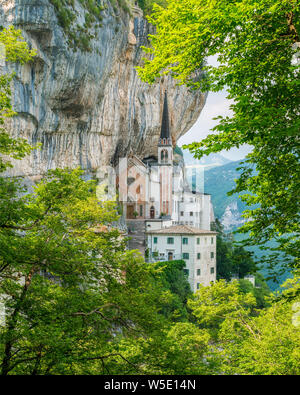 Madonna della Corona Santuario, nella provincia di Verona, regione Veneto, Italia. Foto Stock