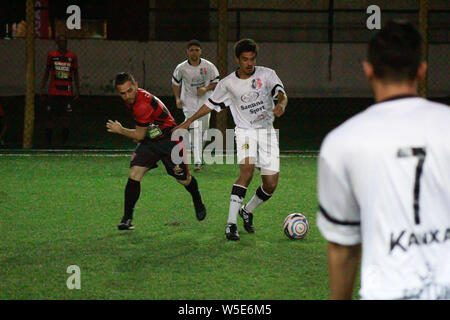 Salvador, Brasile. 26 Luglio, 2019. Corrispondenza tra Vitória Camaçari F7 12x2 Santa Cruz, match validi per il Round 16 del Bahia FUT7 campionato. Credito: Márcio Roberto/FotoArena/Alamy Live News Foto Stock