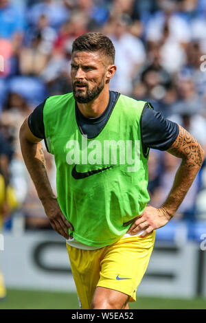 Il 28 luglio 2019, Madejski Stadium, Londra, Inghilterra; Pre-Season Friendly, lettura vs Chelsea ; Olivier Giroud di Chelsea Credito: Matt O'Connor/News immagini, English Football League immagini sono soggette a licenza DataCo Foto Stock