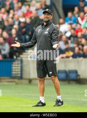 Edinburgh, Regno Unito. 28 Luglio, 2019. Edimburgo, Scozia - Luglio 28: Liverpool il manager tedesco, JŸrgen Klopp, durante la Pre-Season amichevole tra Liverpool FC e SSC Napoli a Murrayfield sulla luglio 28, 2019 a Edimburgo, Scozia. (Foto di Alamy/Ian Jacobs) Credito: Ian Jacobs/Alamy Live News Foto Stock