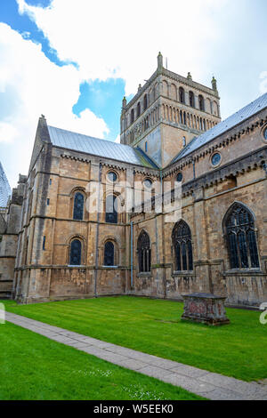 La Chiesa Cattedrale di Southwell Minster, southwell, Nottinghamshire, England, Regno Unito Foto Stock