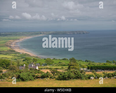 Porth Neigwl / Hell's bocca sulla penisola di Llyn, Gwynedd, Wales, Regno Unito Foto Stock