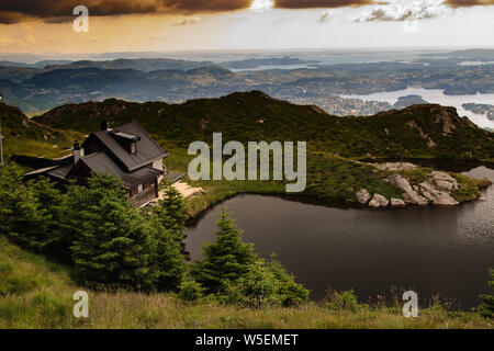 Norvegia casa di montagna Foto Stock