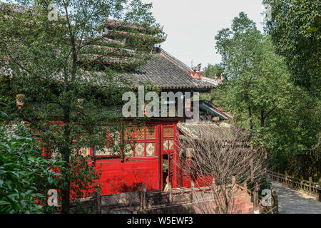 Nanning, Cina - il Nov 2, 2015. Antico palazzo in Nanning, Cina. Nanning è una città nel sud della Cina vicino al confine del Vietnam. Foto Stock