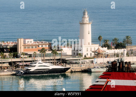 La Farola in Malaga, Andalusia, Spagna Foto Stock