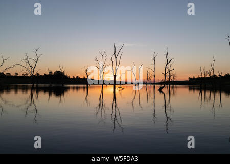 Tramonto nella baia Foto Stock